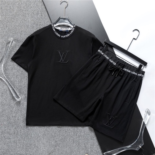 Cheap Louis Vuitton LV Tracksuits Short Sleeved For Men #1218901 Replica Wholesale [$48.00 USD] [ITEM#1218901] on Replica Louis Vuitton LV Tracksuits