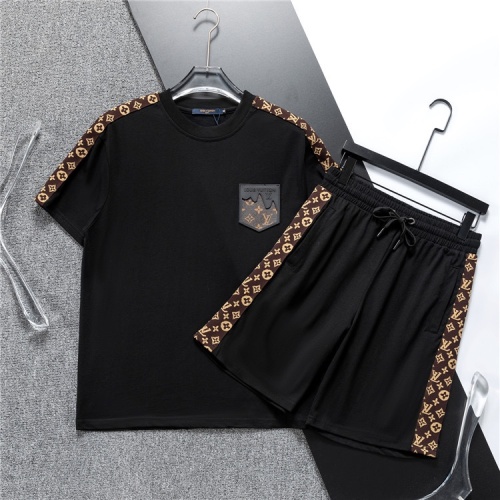 Cheap Louis Vuitton LV Tracksuits Short Sleeved For Men #1218903 Replica Wholesale [$48.00 USD] [ITEM#1218903] on Replica Louis Vuitton LV Tracksuits