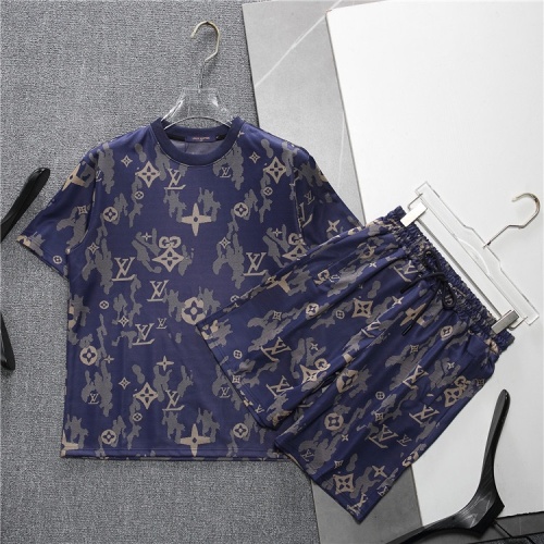 Cheap Louis Vuitton LV Tracksuits Short Sleeved For Men #1218907 Replica Wholesale [$48.00 USD] [ITEM#1218907] on Replica Louis Vuitton LV Tracksuits