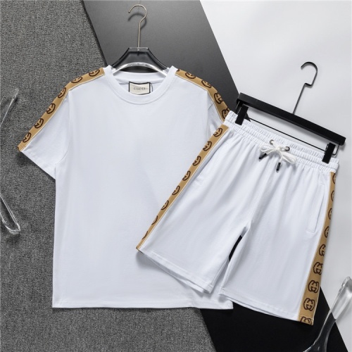 Cheap Gucci Tracksuits Short Sleeved For Men #1218931 Replica Wholesale [$48.00 USD] [ITEM#1218931] on Replica Gucci Tracksuits