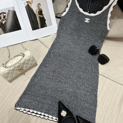 Cheap Chanel Dresses Sleeveless For Women #1219069 Replica Wholesale [$105.00 USD] [ITEM#1219069] on Replica Chanel Dresses