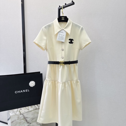 Cheap Chanel Dresses Short Sleeved For Women #1219072 Replica Wholesale [$132.00 USD] [ITEM#1219072] on Replica Chanel Dresses