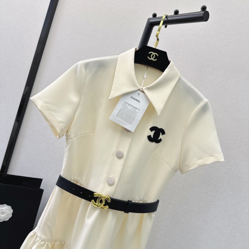 Cheap Chanel Dresses Short Sleeved For Women #1219072 Replica Wholesale [$132.00 USD] [ITEM#1219072] on Replica Chanel Dresses