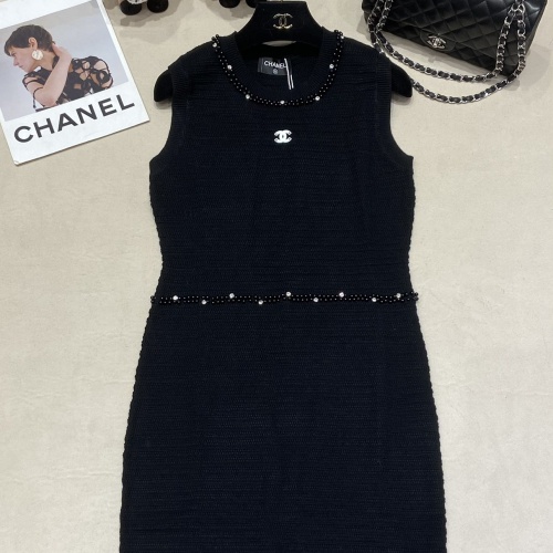 Cheap Chanel Dresses Sleeveless For Women #1219074 Replica Wholesale [$108.00 USD] [ITEM#1219074] on Replica Chanel Dresses