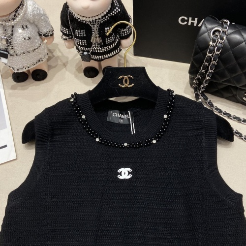 Cheap Chanel Dresses Sleeveless For Women #1219074 Replica Wholesale [$108.00 USD] [ITEM#1219074] on Replica Chanel Dresses