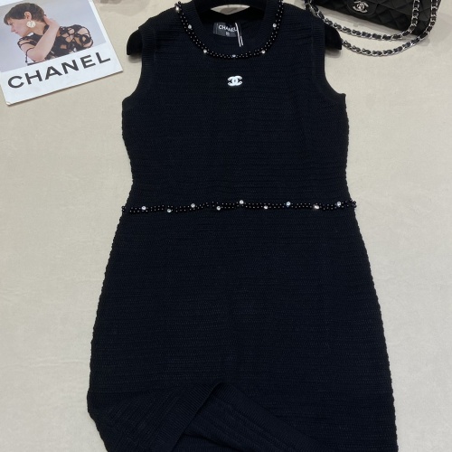 Cheap Chanel Dresses Sleeveless For Women #1219074 Replica Wholesale [$108.00 USD] [ITEM#1219074] on Replica Chanel Dresses