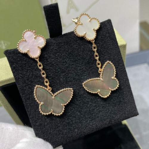 Cheap Van Cleef &amp; Arpels Earrings For Women #1219214 Replica Wholesale [$76.00 USD] [ITEM#1219214] on Replica Van Cleef &amp; Arpels Earrings