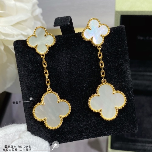 Cheap Van Cleef &amp; Arpels Earrings For Women #1219216 Replica Wholesale [$82.00 USD] [ITEM#1219216] on Replica Van Cleef &amp; Arpels Earrings