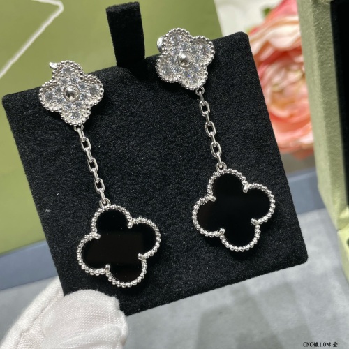 Cheap Van Cleef &amp; Arpels Earrings For Women #1219217 Replica Wholesale [$80.00 USD] [ITEM#1219217] on Replica Van Cleef &amp; Arpels Earrings