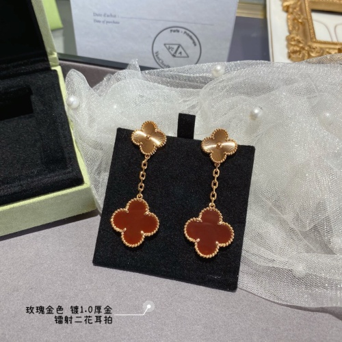 Cheap Van Cleef &amp; Arpels Earrings For Women #1219218 Replica Wholesale [$80.00 USD] [ITEM#1219218] on Replica Van Cleef &amp; Arpels Earrings