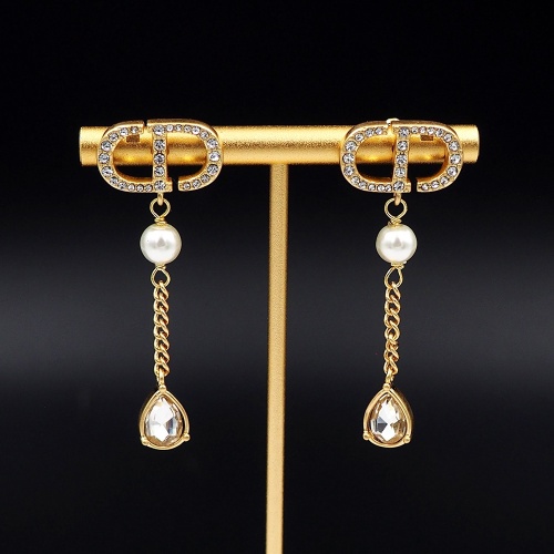 Cheap Christian Dior Earrings For Women #1219971 Replica Wholesale [$25.00 USD] [ITEM#1219971] on Replica Christian Dior Earrings