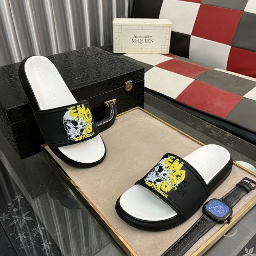 Cheap Alexander McQueen Slippers For Men #1220128 Replica Wholesale [$48.00 USD] [ITEM#1220128] on Replica Alexander McQueen Slippers