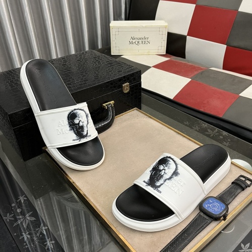 Cheap Alexander McQueen Slippers For Men #1220130 Replica Wholesale [$48.00 USD] [ITEM#1220130] on Replica Alexander McQueen Slippers