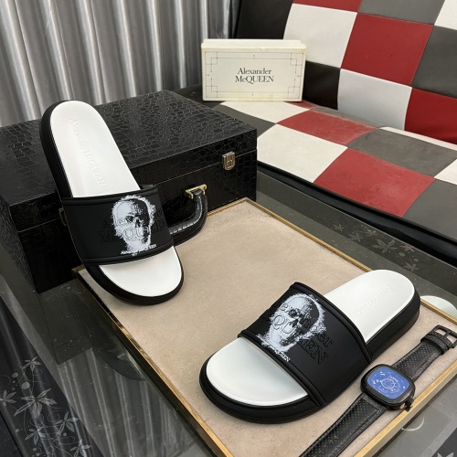 Cheap Alexander McQueen Slippers For Men #1220132 Replica Wholesale [$48.00 USD] [ITEM#1220132] on Replica Alexander McQueen Slippers