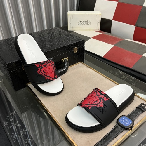 Cheap Alexander McQueen Slippers For Men #1220134 Replica Wholesale [$48.00 USD] [ITEM#1220134] on Replica Alexander McQueen Slippers