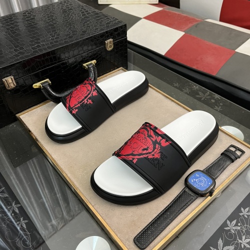 Cheap Alexander McQueen Slippers For Men #1220134 Replica Wholesale [$48.00 USD] [ITEM#1220134] on Replica Alexander McQueen Slippers