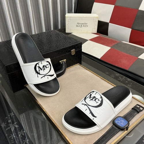 Cheap Alexander McQueen Slippers For Men #1220138 Replica Wholesale [$48.00 USD] [ITEM#1220138] on Replica Alexander McQueen Slippers