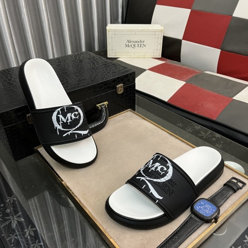 Cheap Alexander McQueen Slippers For Men #1220140 Replica Wholesale [$48.00 USD] [ITEM#1220140] on Replica Alexander McQueen Slippers