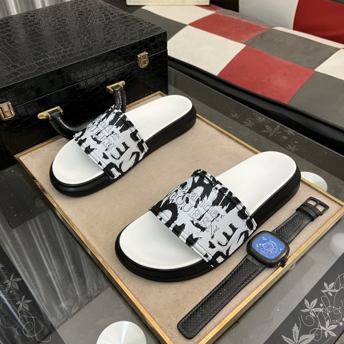 Cheap Alexander McQueen Slippers For Men #1220144 Replica Wholesale [$48.00 USD] [ITEM#1220144] on Replica Alexander McQueen Slippers