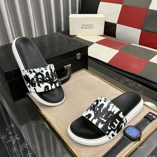 Cheap Alexander McQueen Slippers For Men #1220146 Replica Wholesale [$48.00 USD] [ITEM#1220146] on Replica Alexander McQueen Slippers