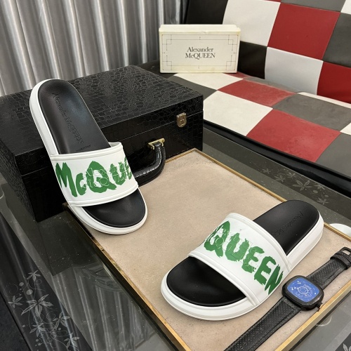 Cheap Alexander McQueen Slippers For Men #1220150 Replica Wholesale [$48.00 USD] [ITEM#1220150] on Replica Alexander McQueen Slippers