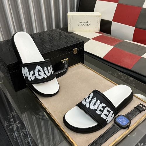 Cheap Alexander McQueen Slippers For Men #1220154 Replica Wholesale [$48.00 USD] [ITEM#1220154] on Replica Alexander McQueen Slippers