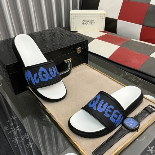 Cheap Alexander McQueen Slippers For Men #1220156 Replica Wholesale [$48.00 USD] [ITEM#1220156] on Replica Alexander McQueen Slippers