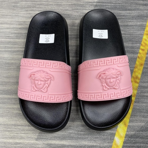 Cheap Versace Slippers For Men #1220273 Replica Wholesale [$45.00 USD] [ITEM#1220273] on Replica Versace Slippers