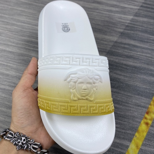 Cheap Versace Slippers For Men #1220283 Replica Wholesale [$45.00 USD] [ITEM#1220283] on Replica Versace Slippers