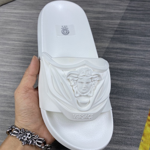 Cheap Versace Slippers For Men #1220293 Replica Wholesale [$45.00 USD] [ITEM#1220293] on Replica Versace Slippers