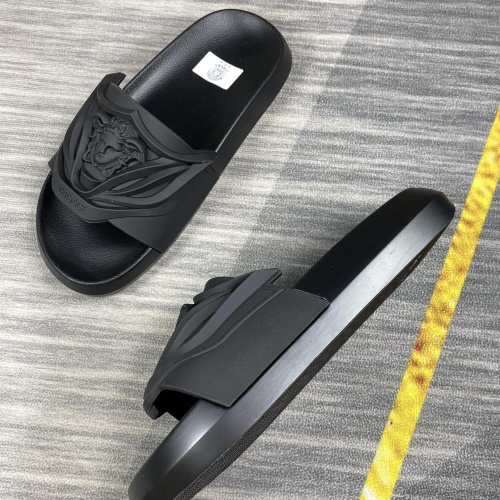 Cheap Versace Slippers For Men #1220294 Replica Wholesale [$45.00 USD] [ITEM#1220294] on Replica Versace Slippers