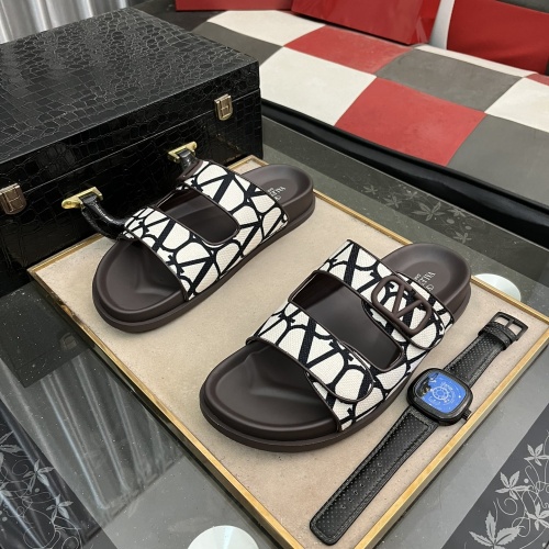 Cheap Valentino Slippers For Men #1220317 Replica Wholesale [$64.00 USD] [ITEM#1220317] on Replica Valentino Slippers