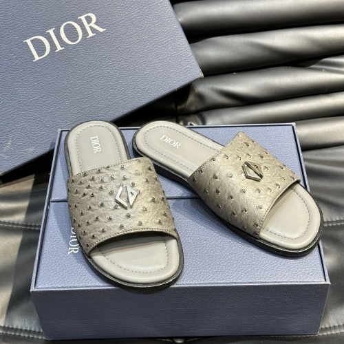 Cheap Christian Dior Slippers For Men #1220345 Replica Wholesale [$56.00 USD] [ITEM#1220345] on Replica Christian Dior Slippers