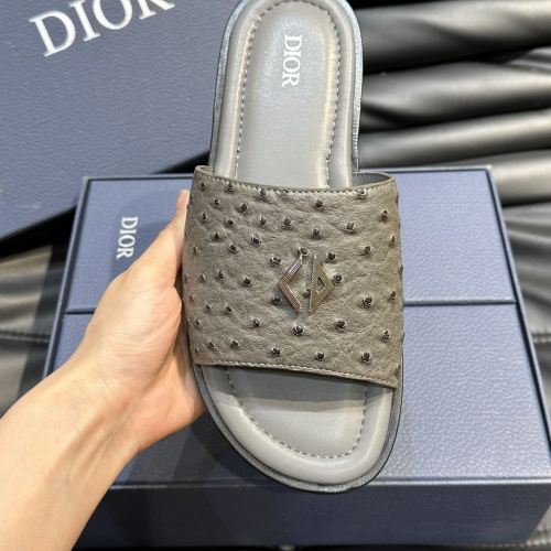 Cheap Christian Dior Slippers For Men #1220345 Replica Wholesale [$56.00 USD] [ITEM#1220345] on Replica Christian Dior Slippers