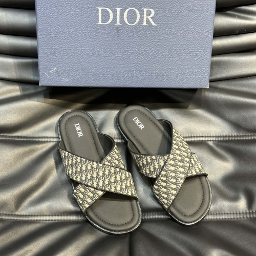 Cheap Christian Dior Slippers For Men #1220359 Replica Wholesale [$56.00 USD] [ITEM#1220359] on Replica Christian Dior Slippers