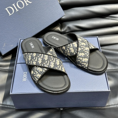 Cheap Christian Dior Slippers For Men #1220364 Replica Wholesale [$56.00 USD] [ITEM#1220364] on Replica Christian Dior Slippers