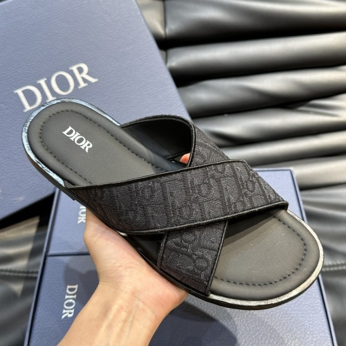 Cheap Christian Dior Slippers For Men #1220365 Replica Wholesale [$56.00 USD] [ITEM#1220365] on Replica Christian Dior Slippers