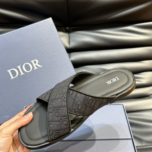 Cheap Christian Dior Slippers For Men #1220365 Replica Wholesale [$56.00 USD] [ITEM#1220365] on Replica Christian Dior Slippers