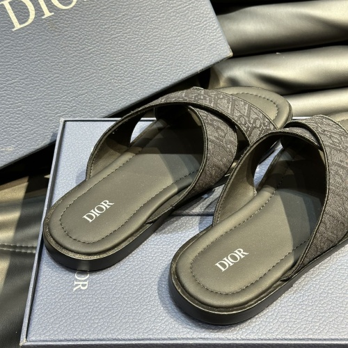 Cheap Christian Dior Slippers For Men #1220365 Replica Wholesale [$56.00 USD] [ITEM#1220365] on Replica Christian Dior Slippers