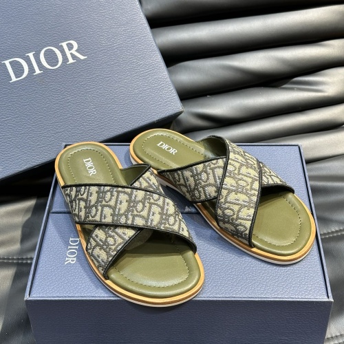 Cheap Christian Dior Slippers For Men #1220366 Replica Wholesale [$56.00 USD] [ITEM#1220366] on Replica Christian Dior Slippers