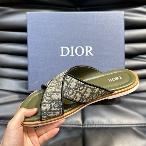 Cheap Christian Dior Slippers For Men #1220366 Replica Wholesale [$56.00 USD] [ITEM#1220366] on Replica Christian Dior Slippers