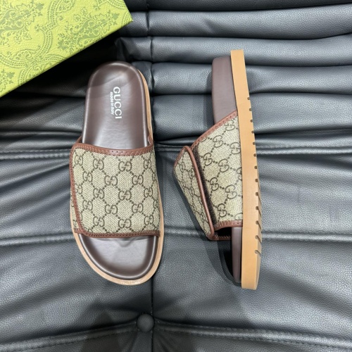 Cheap Gucci Slippers For Men #1220482 Replica Wholesale [$52.00 USD] [ITEM#1220482] on Replica Gucci Slippers