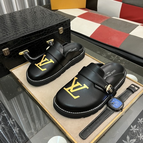 Cheap Louis Vuitton Slippers For Men #1220491 Replica Wholesale [$72.00 USD] [ITEM#1220491] on Replica Louis Vuitton Slippers