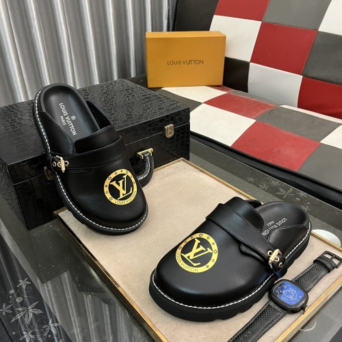 Cheap Louis Vuitton Slippers For Men #1220492 Replica Wholesale [$72.00 USD] [ITEM#1220492] on Replica Louis Vuitton Slippers