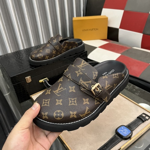 Cheap Louis Vuitton Slippers For Men #1220493 Replica Wholesale [$72.00 USD] [ITEM#1220493] on Replica Louis Vuitton Slippers