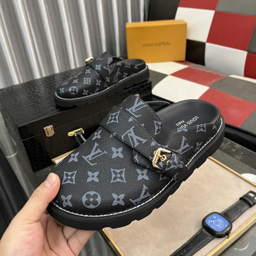 Cheap Louis Vuitton Slippers For Men #1220494 Replica Wholesale [$72.00 USD] [ITEM#1220494] on Replica Louis Vuitton Slippers