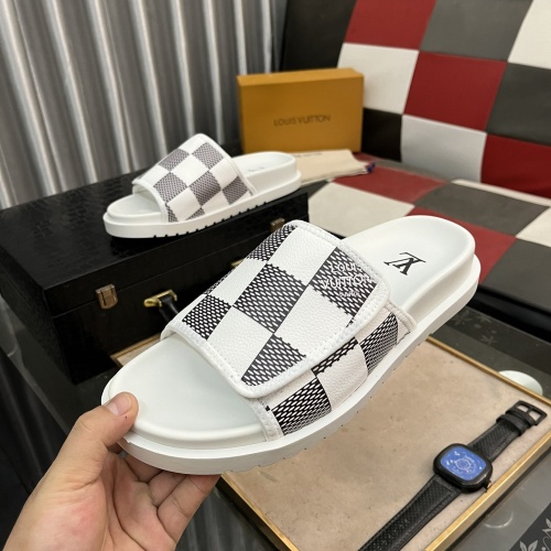 Cheap Louis Vuitton Slippers For Men #1220498 Replica Wholesale [$56.00 USD] [ITEM#1220498] on Replica Louis Vuitton Slippers