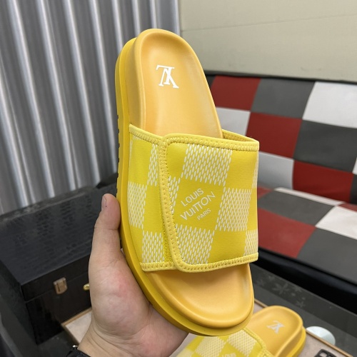 Cheap Louis Vuitton Slippers For Men #1220503 Replica Wholesale [$56.00 USD] [ITEM#1220503] on Replica Louis Vuitton Slippers