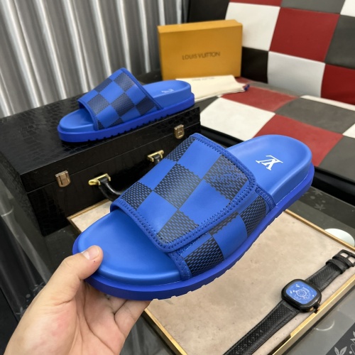 Cheap Louis Vuitton Slippers For Men #1220506 Replica Wholesale [$56.00 USD] [ITEM#1220506] on Replica Louis Vuitton Slippers