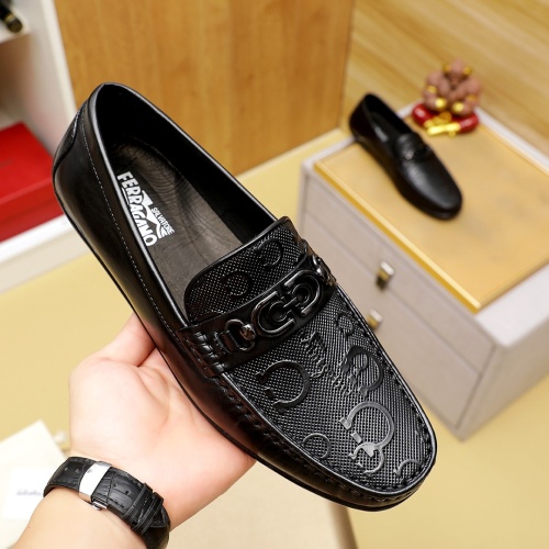 Cheap Salvatore Ferragamo Leather Shoes For Men #1220604 Replica Wholesale [$76.00 USD] [ITEM#1220604] on Replica Salvatore Ferragamo Leather Shoes